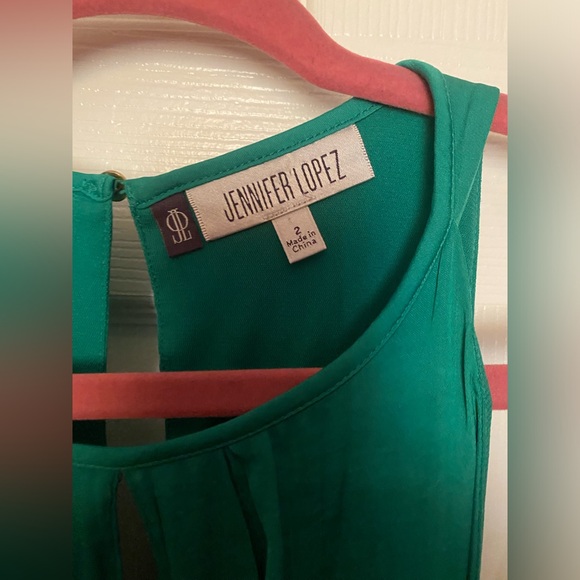 JENNIFER LOPEZ Sleeveless Green Maxi Dress. Size 2 - Picture 8 of 13